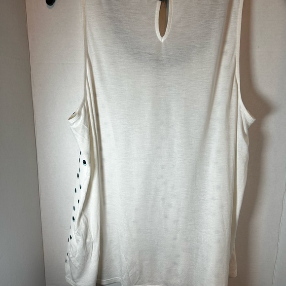 Elle Large Polka Dot Mom Core Preppy Blouse - Picture 5 of 7